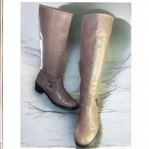 Coach Cecilia leather knee-high riding boots size 7.5 B equestrian